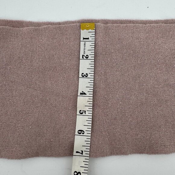 Aris Vintage Angora Lambswool Rectangle Scarf In Dusty Rose Color - Picture 4 of 4